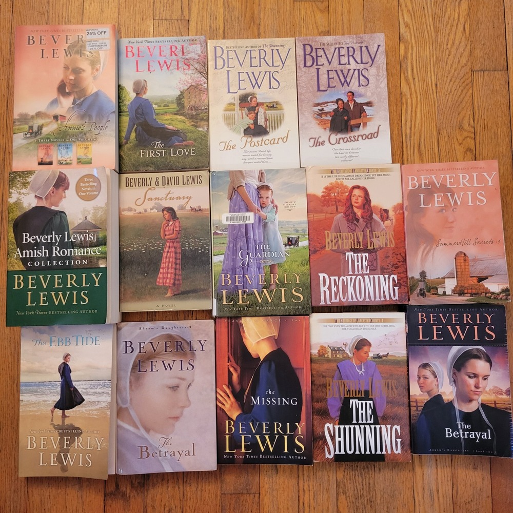 28 Beverly Lewis Amish Romance‎ Book Lot Annies People Reckoning Covenant Gift